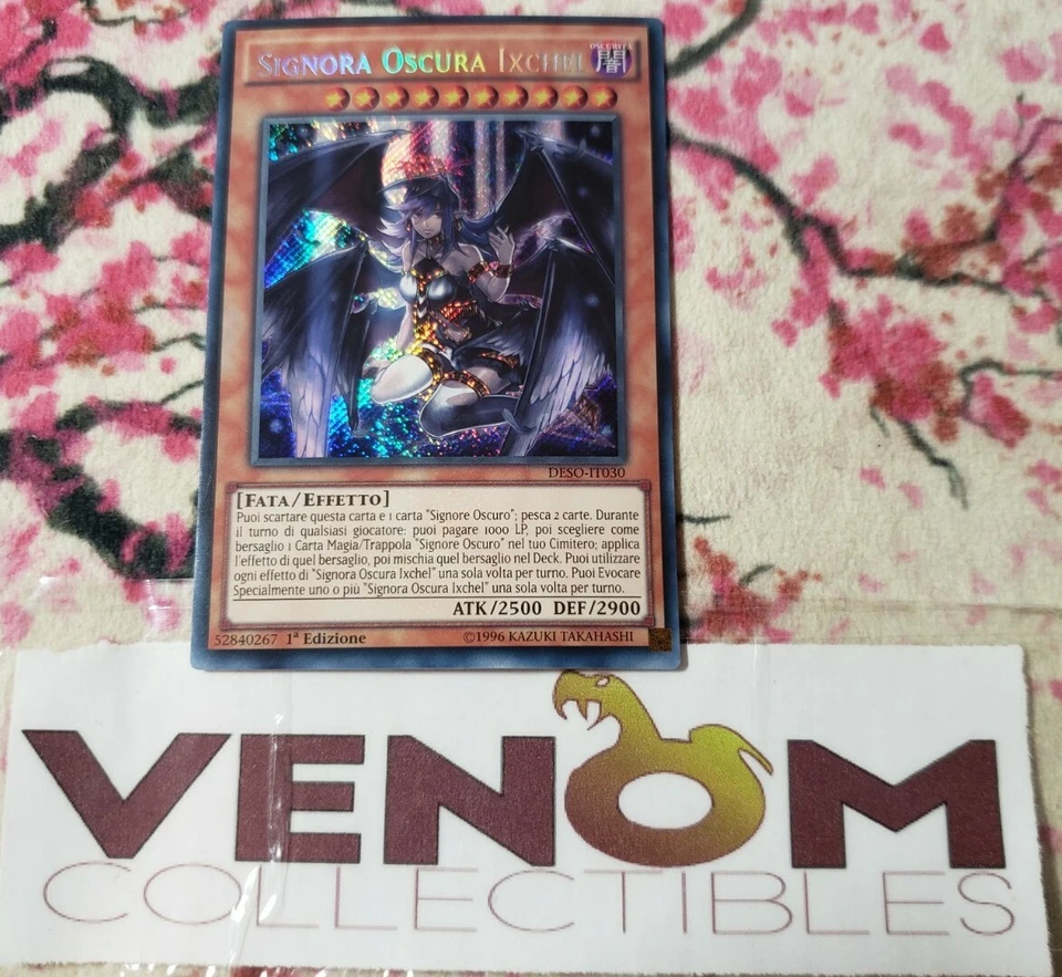 1x (M/NM) *ITALIAN* Darklord Ixchel DESO-EN030 Secret Rare 1st Edition YuGiOh - Image 1 of 1