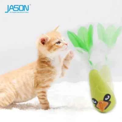 FIRIK Pack of 2 Cat Toys Automatic Feather Interactive Shake Tumbler Toy Enterta