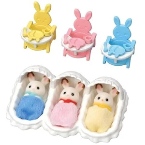 Sylvanian Family Doll / Furniture Set Chocolat Rabbit Mitsu-chan Metropolita JP - Picture 1 of 7