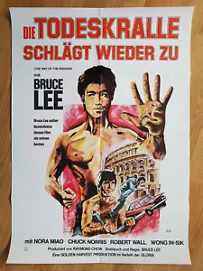 Bruce Lee - The Way Of The Dragon - scarce German 1st release 1-sheet poster - Picture 1 of 1
