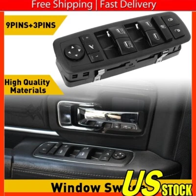Fit 2013-2016 Dodge Ram 1500 2500 3500 Front Door Power Window Control Switch - Изображение 1 из 4