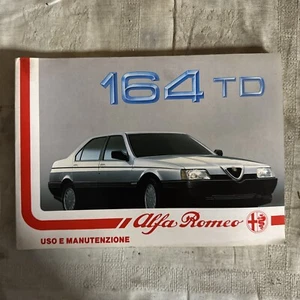 ALFA ROMEO LIBRETTO USO E MANUTENZIONE 164 TD EDIZIONE 10-1987 - Foto 1 di 2