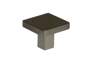 Quadratischer Knopf Schrankknopf Zinn massiv Zink - Bild 1 von 2