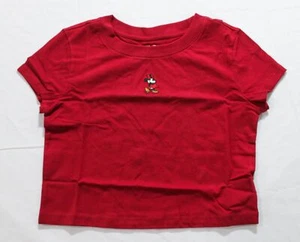 Gap X Disney Girl's Short Sleeve Embroidered Minnie T-Shirt EJ3 Red Large NWT - Picture 1 of 5