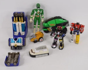 Lot of Vintage Power Rangers Toys Green Ranger Figure Sentai Lightspeed - Picture 1 of 13