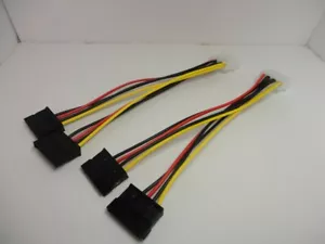 Confezione da 2 splitter adattatore da Molex a SATA alimentatore cavo collegamento - Foto 1 di 10