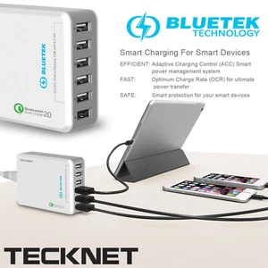 New Desktop GaN Charger 8 Port USB Type A PD Charging Station Fast Charge - Picture 1 of 9