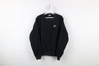 Sudadera Nike Mujer Mediana Deletreada Leopardo Estampado Guepardo Polar Cuello Redondo Foto 1 de 4