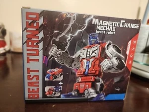 Miebely Transforming Beast Robot Mecha Magnetic Change Lion Bull Gorilla Read - Picture 1 of 9