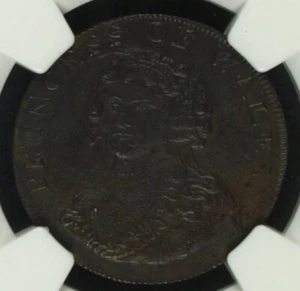 Great Britain Half Penny 1795 NGC AU58 BN 1/2 Pence Copper - Picture 1 of 4