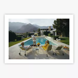 Poolside Poodle (Matte or Gloss Poster/Print) #2162 - Bild 1 von 3