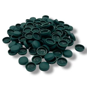 Azul azulado, dos piezas mate 6/8 g domo tornillo Snap-Caps™ cubierta plástico matrícula - Imagen 1 de 3