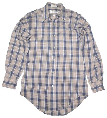 Vintage McGregor Bagpiper Tailored Fit Check Dress Shirt Mens Size Sm - Image 1 of 3