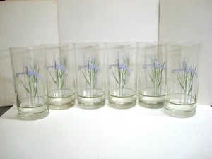 Vaso de vaso de agua de té Corelle 6 sombra iris planta púrpura 6" 16 oz - Imagen 1 de 13