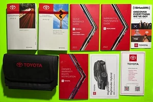 2022 Toyota HIGHLANDER Factory Owners Manual Set w/ NAV & Case *OEM* - Foto 1 di 8