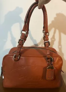 Prada Ambra Vitello Daino Print Leather Brown Bag - Picture 1 of 12