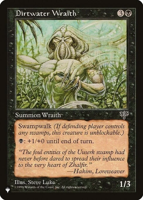MTG COMMON Regular THE LIST (LCI) - DIRTWATER WRAITH  - Image 1 of 1