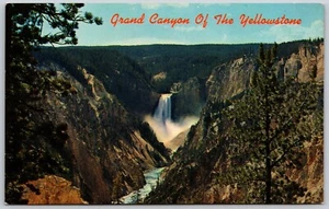 Postcard Grand Canyon of the Yellowstone River and Lower Falls - Picture 1 of 2