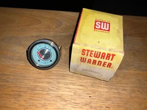 NOS 1965 STEWART WARNER D-306-H Blue Line 2 1/16" 80 Lb OIL PRESSURE GAUGE “J8” - Foto 1 di 12