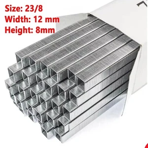 1000 x Pack Heavy Duty 8mm Staples Staple Gun Tacker Upholstery Pins For Stapler - Picture 1 of 19