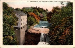 Postkarte The Old Mills & Falls Youngstown Ohio 1917 White Border - Bild 1 von 2