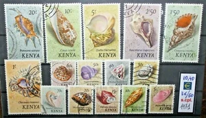 FRANCOBOLLI KENYA 1971 CONCHIGLIE SERIE TIMBRATA USED SET (C.MO) - Imagen 1 de 1