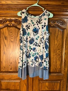 LOGO Goldstein leisure tunic knit dress aleeveless ladies large - Picture 1 of 9