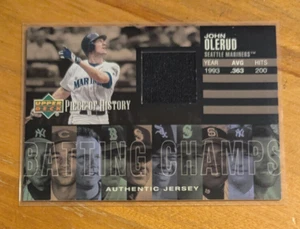 Camiseta de los campeones de bateo 2002 UD Piece of History #BC-JO John Olerud Mariners - Imagen 1 de 1