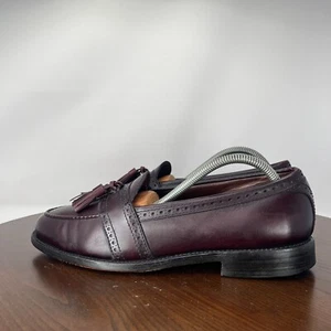 Scarpe mocassino Allen Edmonds Harvard uomo 9,5D pelle bordeaux nappa mocassino 1289 - Foto 1 di 21