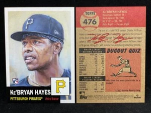 TOPPS Living Set Card #476 Ke'BRYAN HAYES RC - Pittsburgh Pirates - 3.249 made - Foto 1 di 1