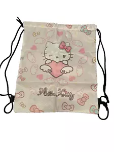 Bolso Cartera Winking Hello Kitty con cordón en el corazón nuevo sin etiquetas - Imagen 1 de 8