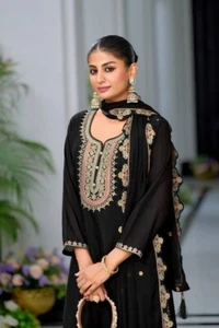 INDIO PAQUISTANÍ SALWAR KAMEEZ BODA FIESTA ROPA VESTIDO TRAJE TOLLYWOOD SHARARA - Imagen 1 de 13
