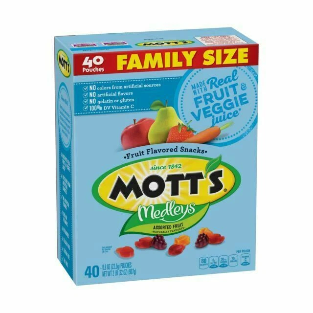 Mott's Assorted Fruit Snacks - 40 Count, Gluten Free