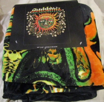 Manta polar Sublime Mushroom Face Sun 40 oz To Freedom BAND Ska Punk LBC Foto 1 de 4