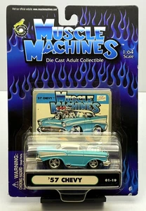 Muscle Machines - Blue '57 Chevy - 1:64 Scale #01-19 - Picture 1 of 2