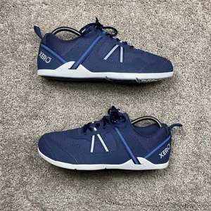 NEW Xero Shoes Prio Blue White Perform Barefoot Zero Drop Men's 8 Shoes Sneakers - Picture 1 of 8