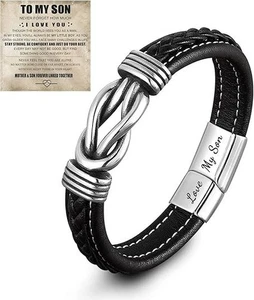 Pulsera Son'S Infinity Knot, pulsera Forever Linked Together para My Son to My - Imagen 1 de 5