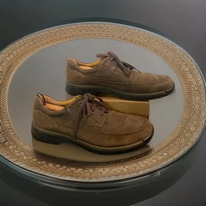 Ecco Fusion Moc kakaobraune Lederschuhe Größe 11 Schnürschuhe - Bild 1 von 14
