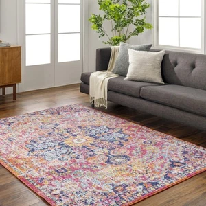 Bohemian Area Rug311 x 57Pink Orange - Picture 1 of 6