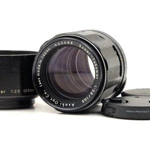 【Tested!】 Pentax Super Takumar 105mm f/2.8 MF Telephoto Portrait M42 mount Lens - Picture 1 of 14