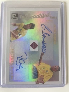 2021 Panini Donruss The Beautiful Game Dual Auto Brazil Sampaio Rai Souza /25 - Picture 1 of 2