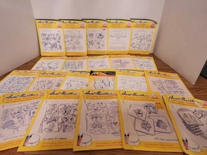 Big Lot 21 Aunt Martha's Hot Iron Transfer Patterns  - Picture 1 of 22