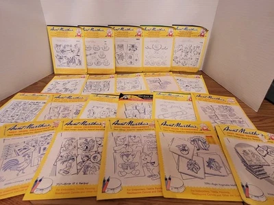Big Lot 21 Aunt Martha's Hot Iron Transfer Patterns  - Image 1 of 4