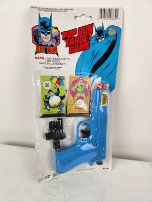 Batman Pop Gun Target Game Toy 864 DC Comics 1982 Henry Gordy Riddler Penguin  Foto 1 de 4