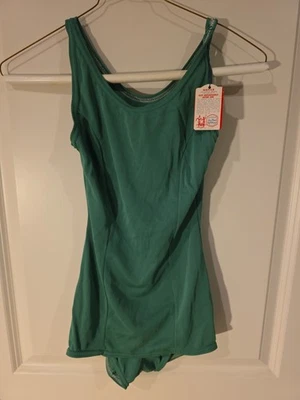 Traje de baño vintage Dolfin de una pieza verde nuevo con etiquetas talla 28 Foto 1 de 4