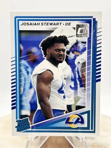 2025 Donruss Josaiah Stewart RC Base #376 Los Angeles Rams Rookie - Bild 1 von 2