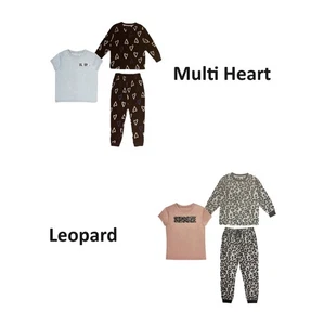 Member's Mark Girl's 3 Piece Mix and Match Sleep Pajama Set - Picture 1 of 7