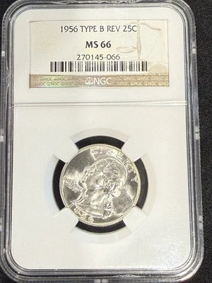 1956 Quarter Dollars Silver Coinage NGC MS-66 - Image 1 of 4