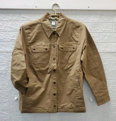 Nueva Camisa Duluth Trading Co. Flexible Manguera Fuego Franela Forrada Completa a Presión Tostada Talla XLARG Foto 1 de 4