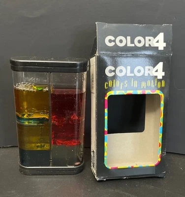 Juguete de escritorio vintage color 4 colores en movimiento movimiento movimiento líquido con caja arte y movimiento Foto 1 de 3